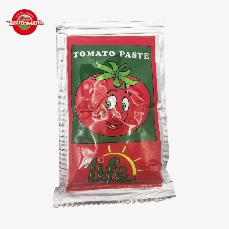 LAFE Brand High-Quality Tomato Paste Sachets Available Designs Double Concentrated And Weighing 50g Brix 28–30%