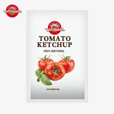 OEM 36g टमाटर केचप चीन से फैक्टरी से शुद्ध प्राकृतिक सामग्री के साथ निर्मित फैक्टरी मूल्य पर पेश किया गया