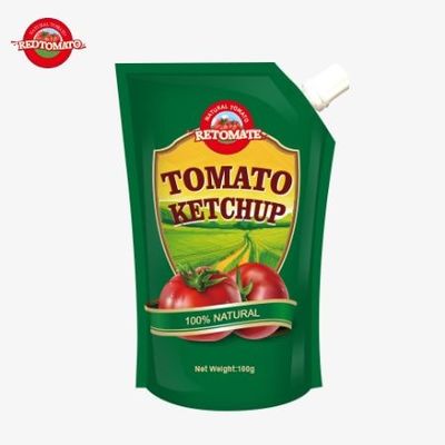 100 ग्राम प्राकृतिक केचप पाउच OEM चीन फैक्टरी मूल्य एचएसीसीपी एफडीए मानक